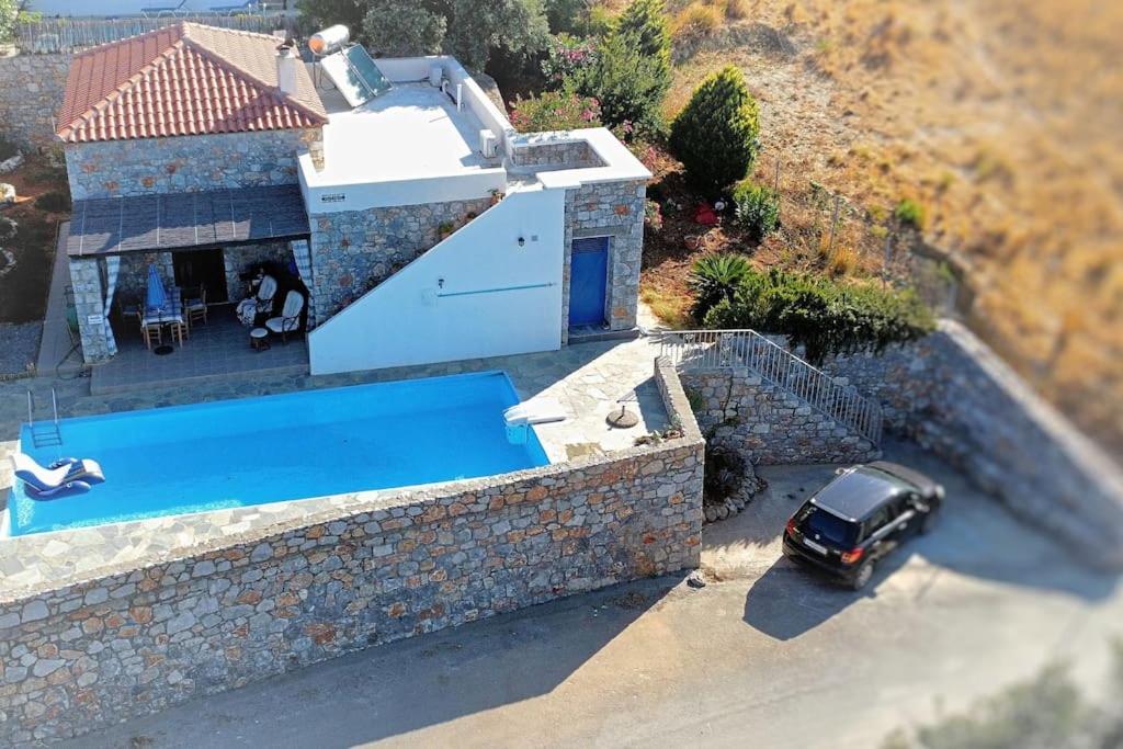 Villa Mavri Ruhige Private Pool Villa, Meerblick Agia Paraskevi  Екстер'єр фото