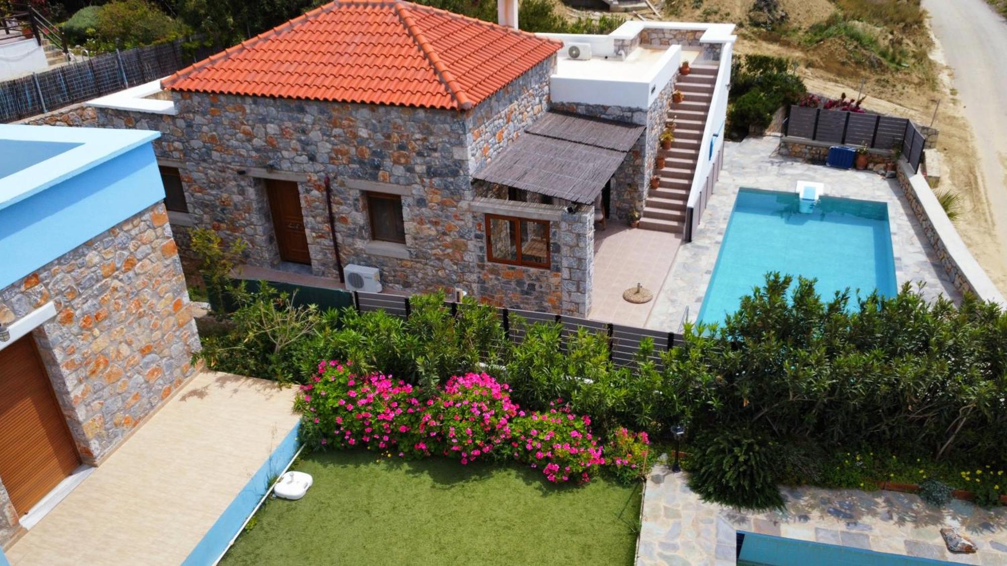 Villa Mavri Ruhige Private Pool Villa, Meerblick Agia Paraskevi  Номер фото